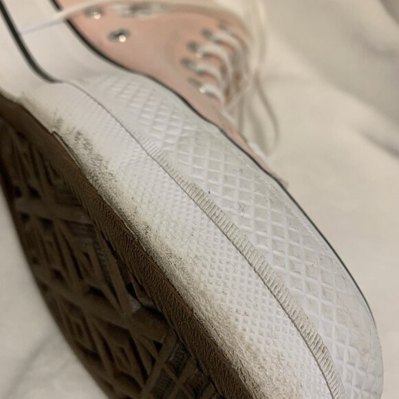 Womens 6 Converse Chuck Taylor All Star Lift Hi Platform Pink Distressed - Picture 5 of 8